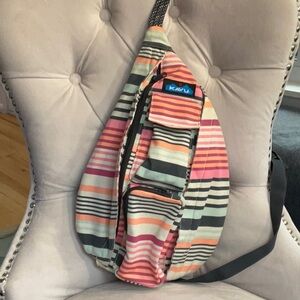 Kavu Striped Colorful Mini Rope Bag